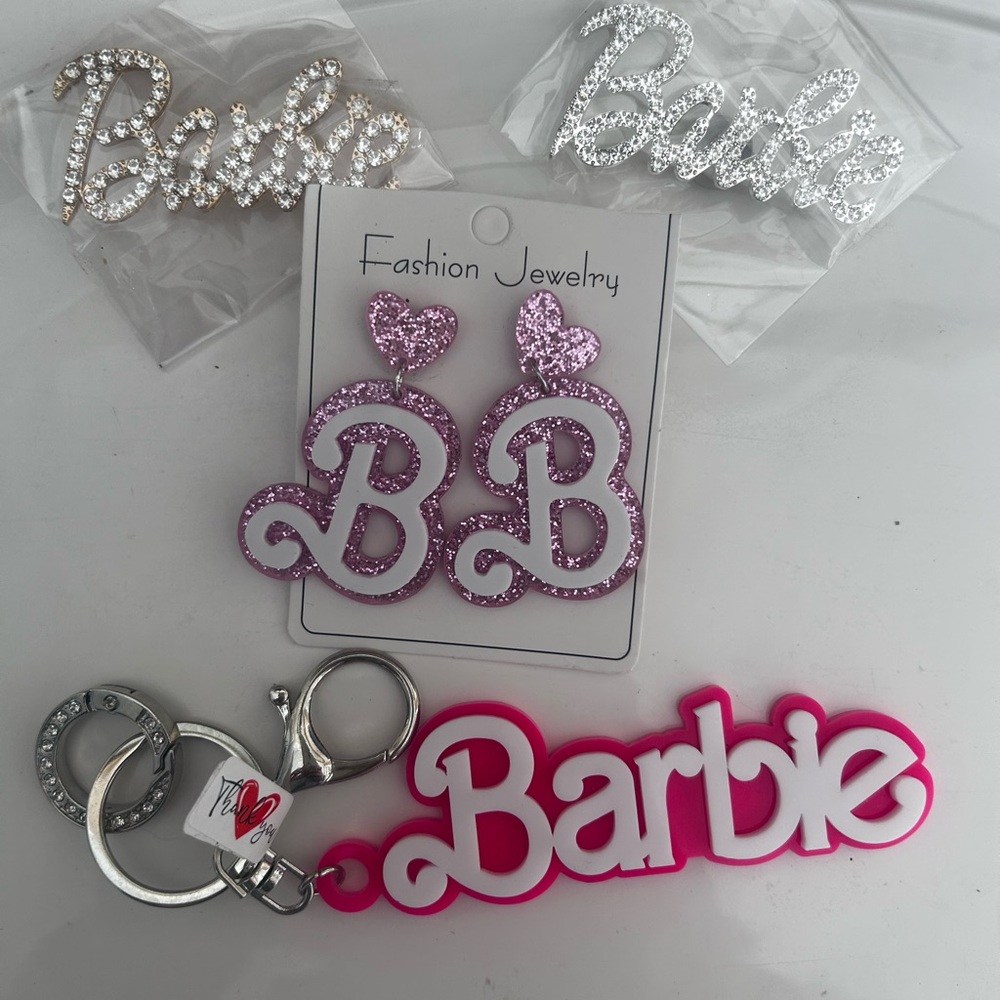 Barbie Pink and Silver Accessory Bundle NEW